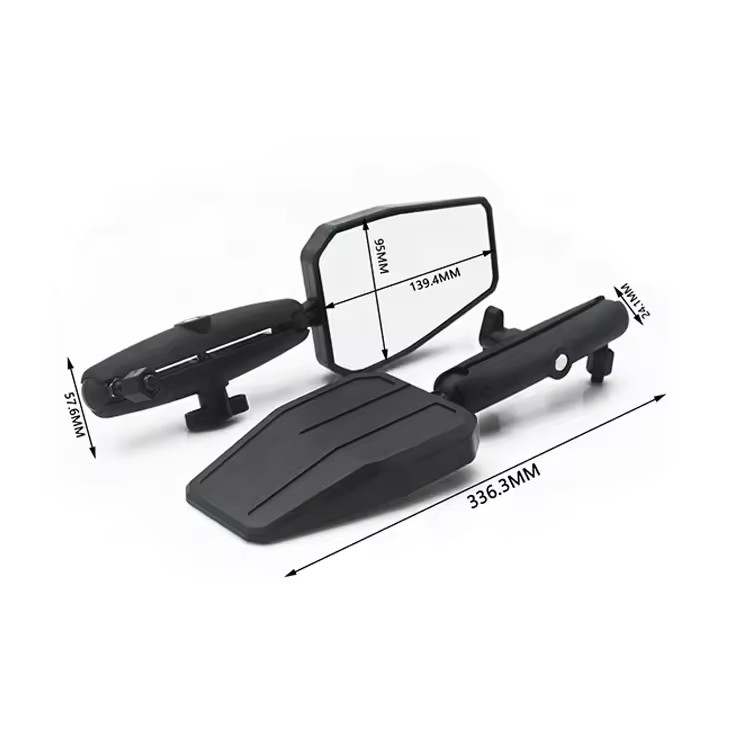 Foldable right and left rearview mirror for motorcycle bike
